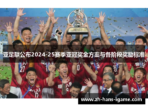 亚足联公布2024-25赛季亚冠奖金方案与各阶段奖励标准 亚足联公布2024-25赛季亚冠奖金方案与各阶段奖励标准